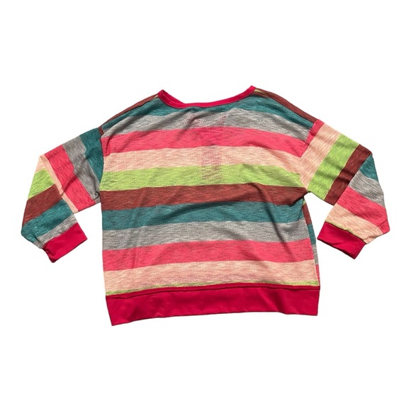 Eclectic Knit Multicolor Sheer Long Sleeve Woman's M-XL - Picture 2 of 4